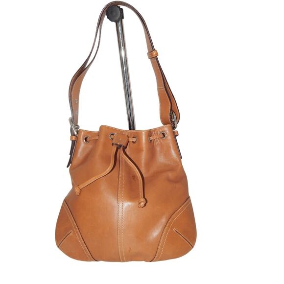 Coach Handbags - Y2K Coach 4288 Leather Drawstring Bag -Crossbody Shoulder Handbag
